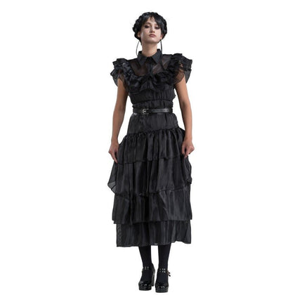 Kostuum Wednesday Prom Night Jurk Zwart van CHAKS koop je bij Partywinkel