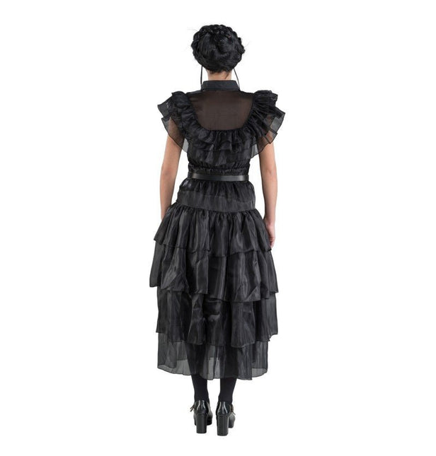 Kostuum Wednesday Prom Night Jurk Zwart van CHAKS koop je bij Partywinkel