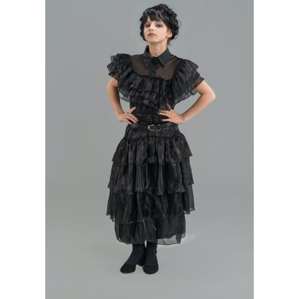 Kostuum Wednesday Prom Night Jurk Zwart Kind van CHAKS koop je bij Partywinkel