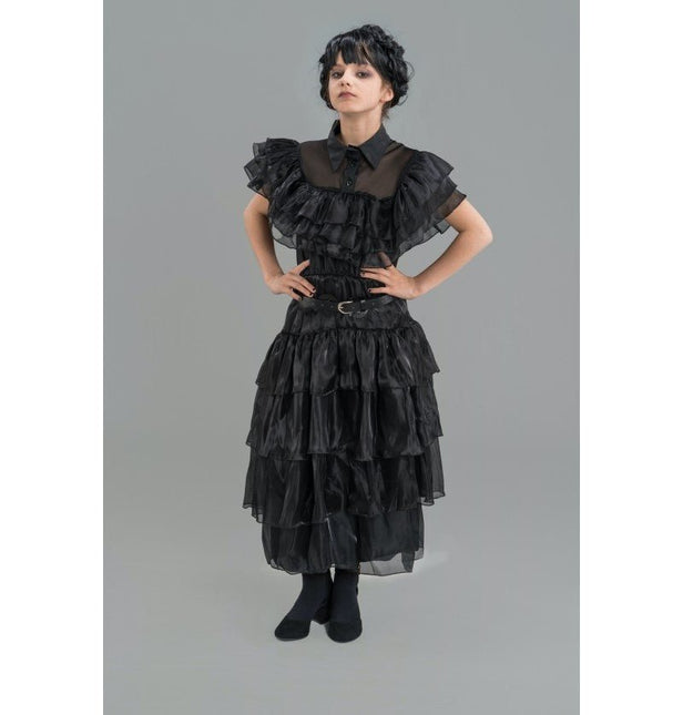 Kostuum Wednesday Prom Night Jurk Zwart Kind van CHAKS koop je bij Partywinkel