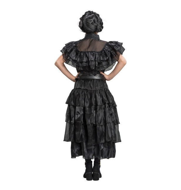 Kostuum Wednesday Prom Night Jurk Zwart Kind van CHAKS koop je bij Partywinkel