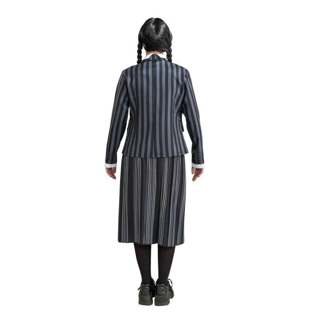 Kostuum Wednesday School Uniform Zwart/Grijs van CHAKS koop je bij Partywinkel