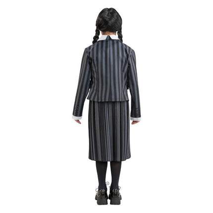 Kostuum Wednesday School Uniform Zwart/Grijs Kind van CHAKS koop je bij Partywinkel