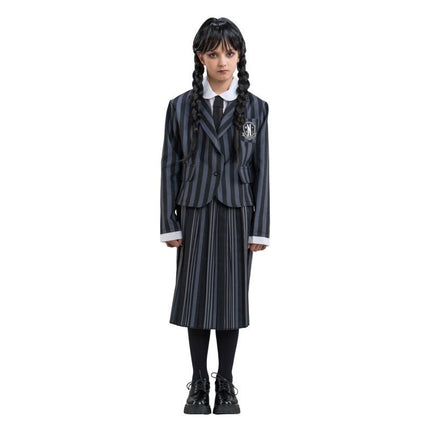 Kostuum Wednesday School Uniform Zwart/Grijs Kind van CHAKS koop je bij Partywinkel