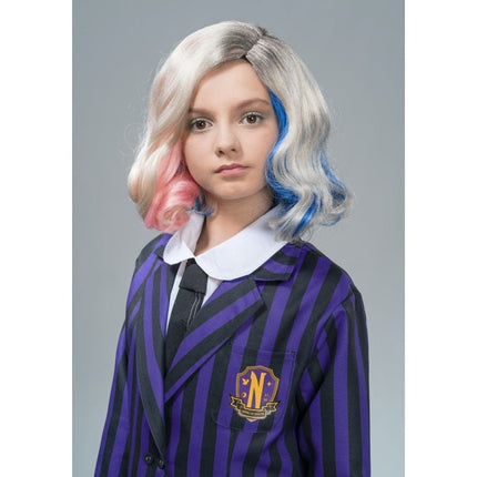 Kostuum Wednesday School Uniform Zwart/Paars Kind van CHAKS koop je bij Partywinkel