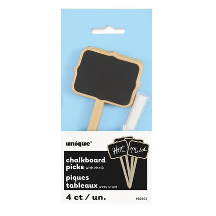 Krijtbord Prikkers Krijt 5,7cm 4st van Unique koop je bij Partywinkel