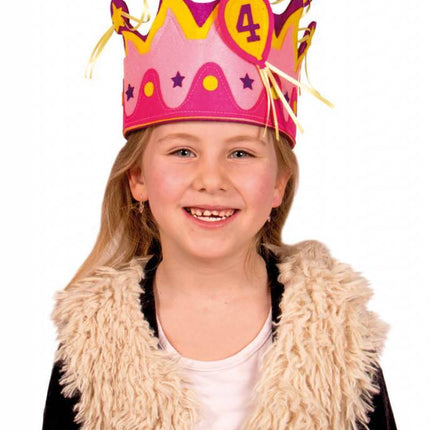 Kroon 1 - 5 Jaar Meisje van Folat koop je bij Partywinkel