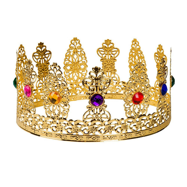 Kroon Koningin Goud 22cm van Boland koop je bij Partywinkel
