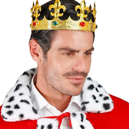 Kroon Metaal Goud Met Edelstenen van Widmann koop je bij Partywinkel