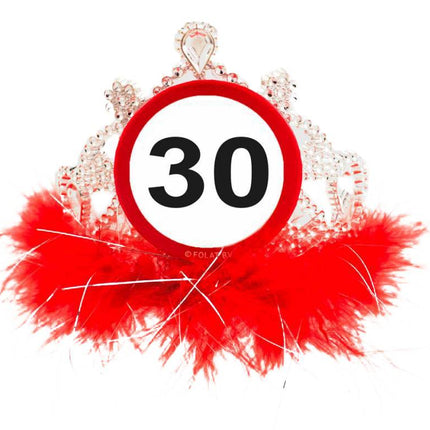 Kroontje 30 Jaar Verkeersbord van Folat koop je bij Partywinkel