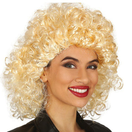 Krullen Pruik Blond van Fiestas Guirca koop je bij Partywinkel