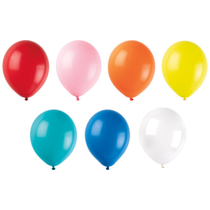 Assorted Latex Balloons, 30 cm, 50-pack