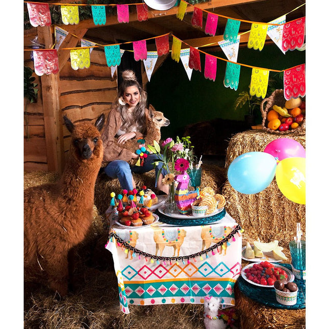 Lama Borden Versiering 23cm 6st van Boland koop je bij Partywinkel