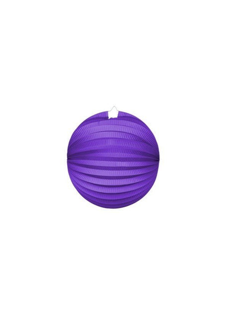 Lampion Paars 25cm van WeFiesta koop je bij Partywinkel