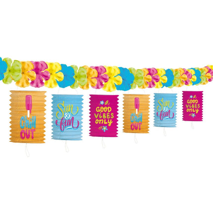 Lampion Slinger Summer - 3,6 meter van Folat koop je bij Partywinkel
