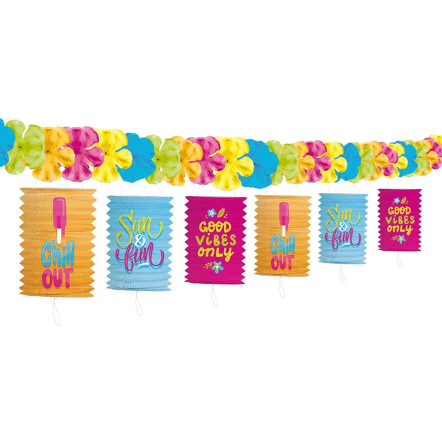 Lampion Slinger Summer - 3,6 meter van Folat koop je bij Partywinkel