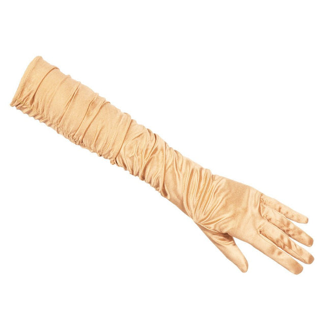 Lange Handschoenen Goud van Boland koop je bij Partywinkel