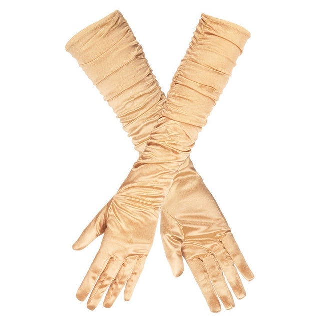 Lange Handschoenen Goud van Boland koop je bij Partywinkel