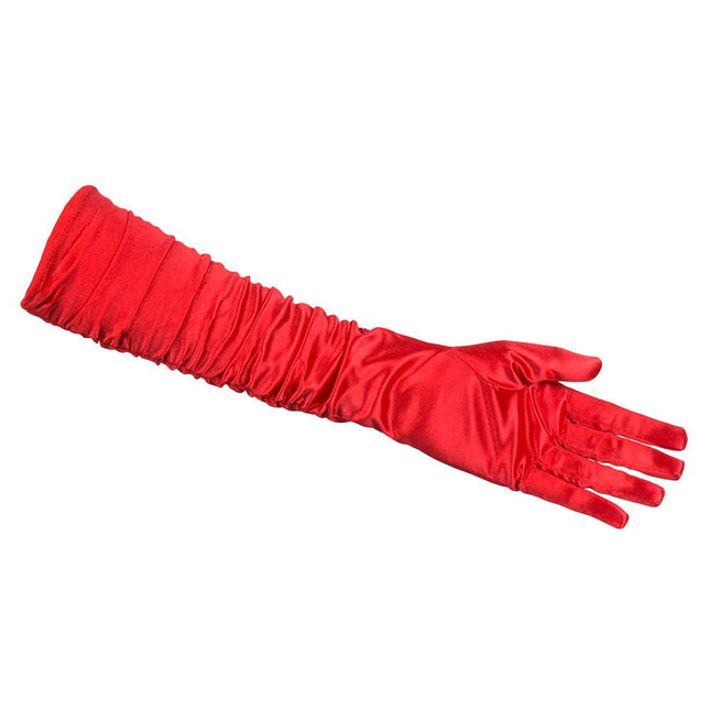 Lange Handschoenen Rood van Boland koop je bij Partywinkel