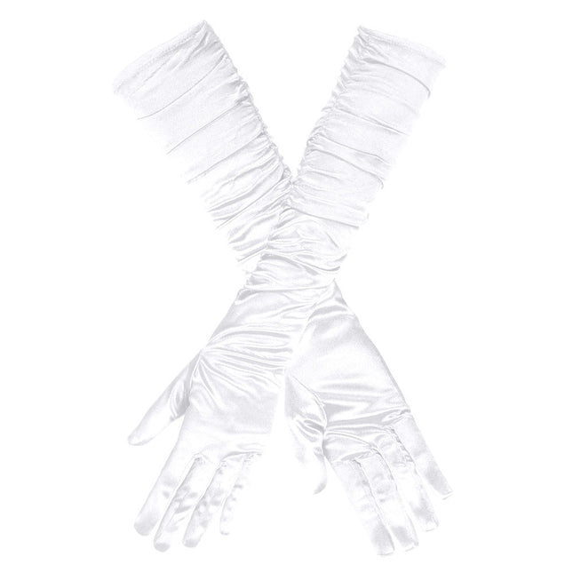 Lange Handschoenen Wit van Boland koop je bij Partywinkel