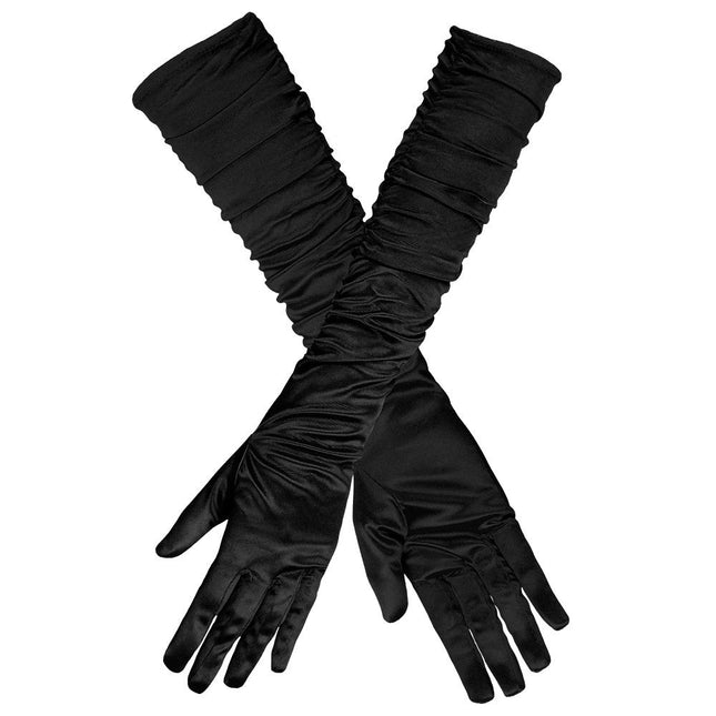 Lange Handschoenen Zwart van Boland koop je bij Partywinkel