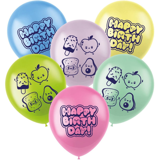 Latexballonnen - Kawaii Party - 33 cm - 6 stuks van Folat koop je bij Partywinkel