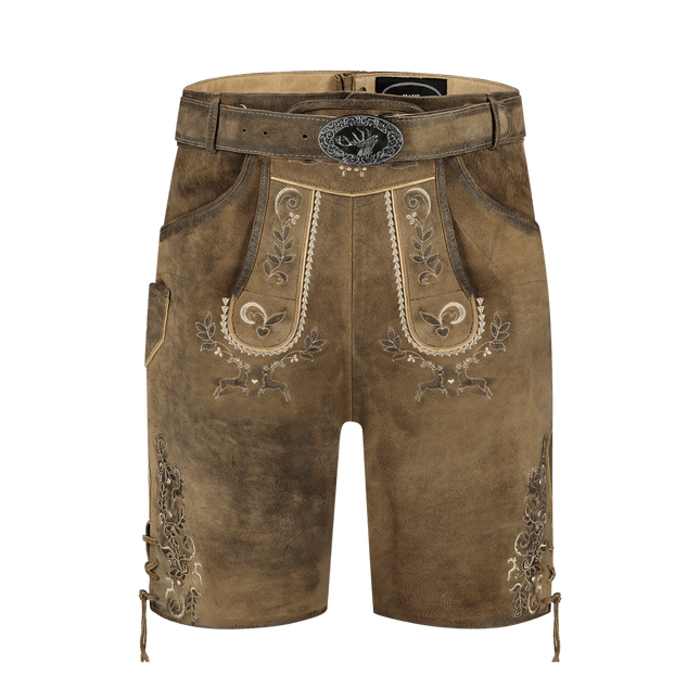 Lederhose Bruin Antik van Haus Huberts koop je bij Partywinkel