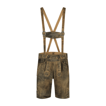 Lederhose Bruin Heren Leer van Haus Huberts koop je bij Partywinkel