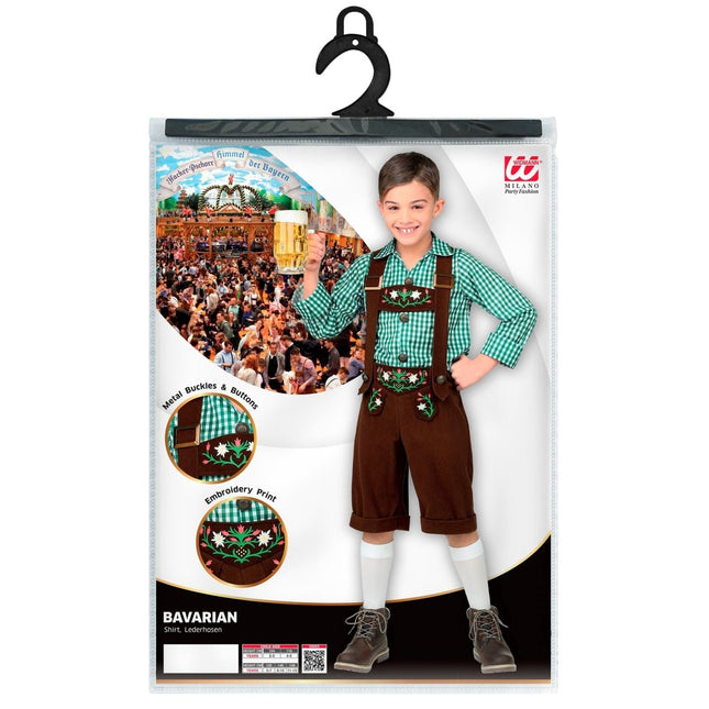 Lederhose Bruin Jongen van Widmann koop je bij Partywinkel