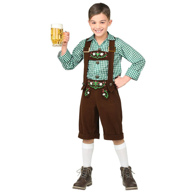 Lederhose Bruin Jongen van Widmann koop je bij Partywinkel