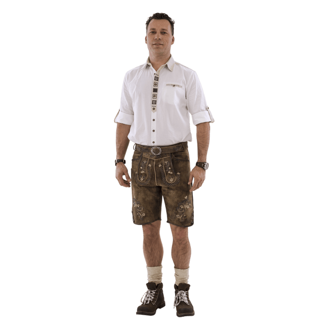 Lederhose Bruin Kurz van Haus Huberts koop je bij Partywinkel