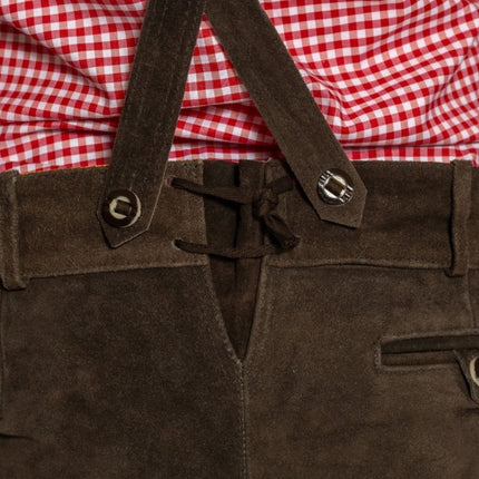 Lederhose Bruin Lang Gerlos van Partychimp koop je bij Partywinkel