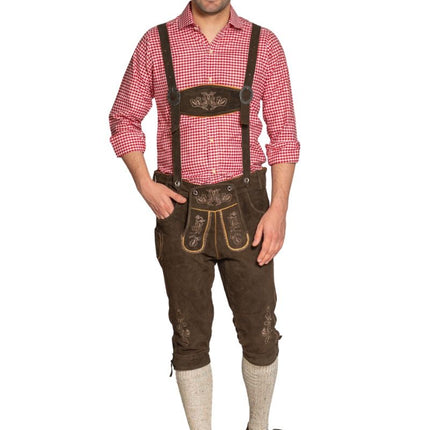 Lederhose Bruin Lang Gerlos van Partychimp koop je bij Partywinkel