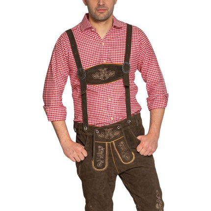 Lederhose Bruin Lang Gerlos van Partychimp koop je bij Partywinkel