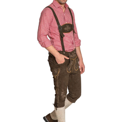 Lederhose Bruin Lang Gerlos van Partychimp koop je bij Partywinkel