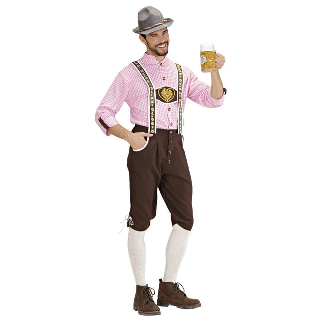 Lederhose Heren Met Blouse van Widmann koop je bij Partywinkel