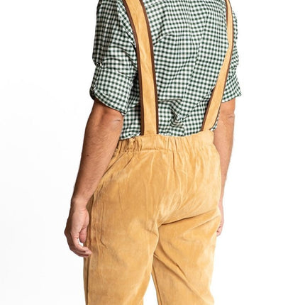 Lederhose Lang Bruin van Partychimp koop je bij Partywinkel