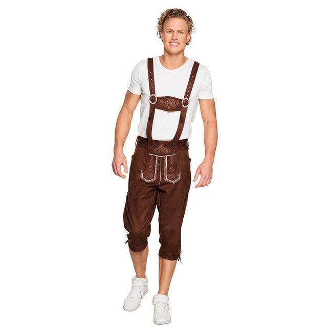 Lederhose Lang L/XL van Boland koop je bij Partywinkel