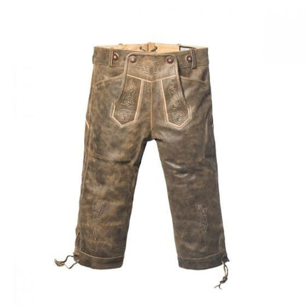 Lederhose Lang Retro van Tannhauser koop je bij Partywinkel