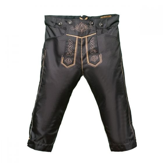 Lederhose Lang Zwart en Bretels van Tannhauser koop je bij Partywinkel