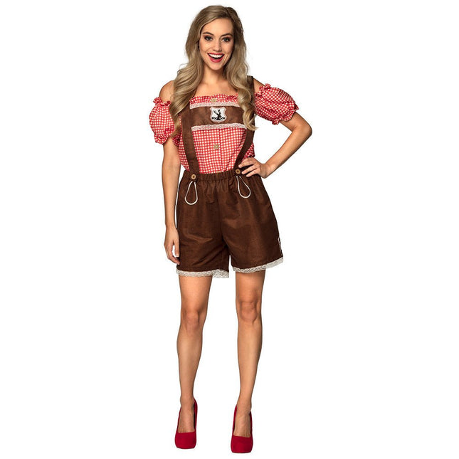 Lederhose met Blouse Dames van Boland koop je bij Partywinkel