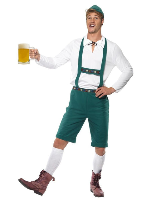 Lederhose Set Groen van Smiffys koop je bij Partywinkel