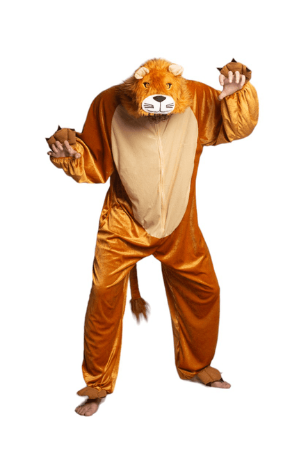 Leeuw Onesie Bruin Beige van Partychimp koop je bij Partywinkel