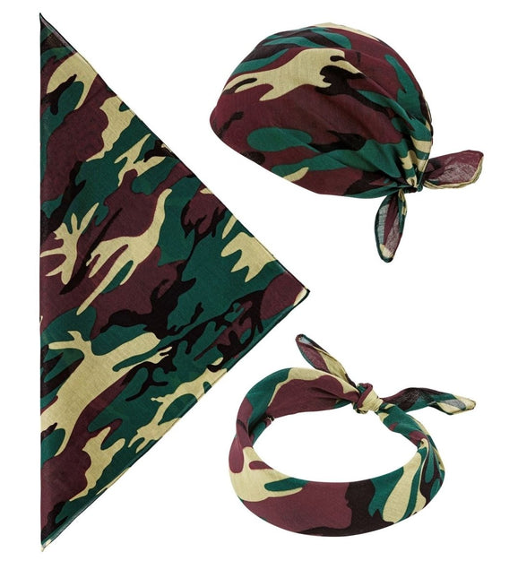 Leger Bandana van Widmann koop je bij Partywinkel