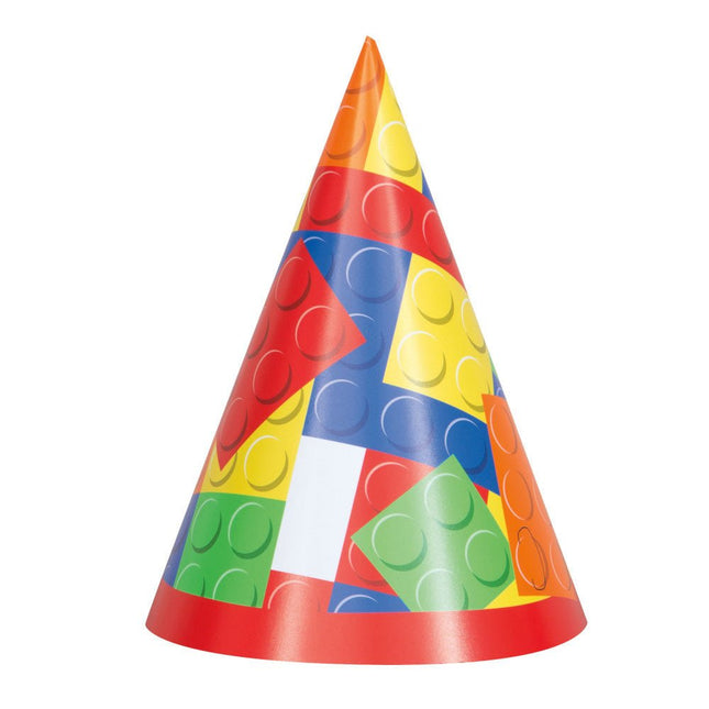 Lego Feesthoedjes 8st van Unique koop je bij Partywinkel
