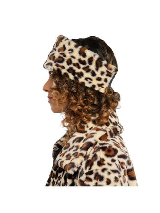 Leopard-Print Headband, One Size