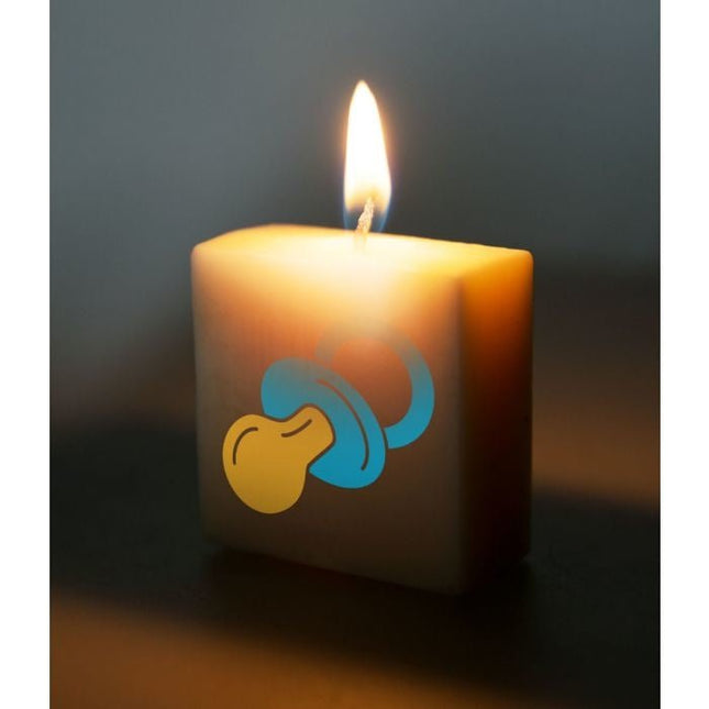 Letter Kaarsje Baby Boy 4cm van Paper Dreams koop je bij Partywinkel