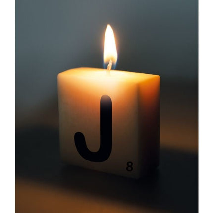 Letter Kaarsje J 4cm van Paper Dreams koop je bij Partywinkel