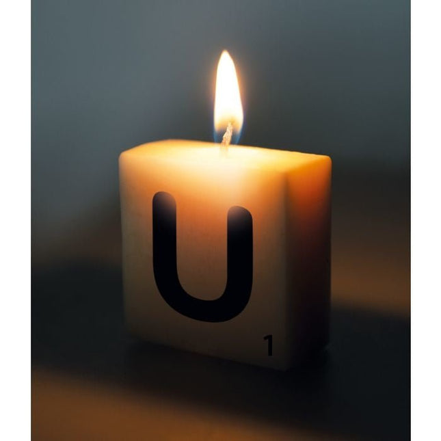 Letter Kaarsje U 4cm van Paper Dreams koop je bij Partywinkel