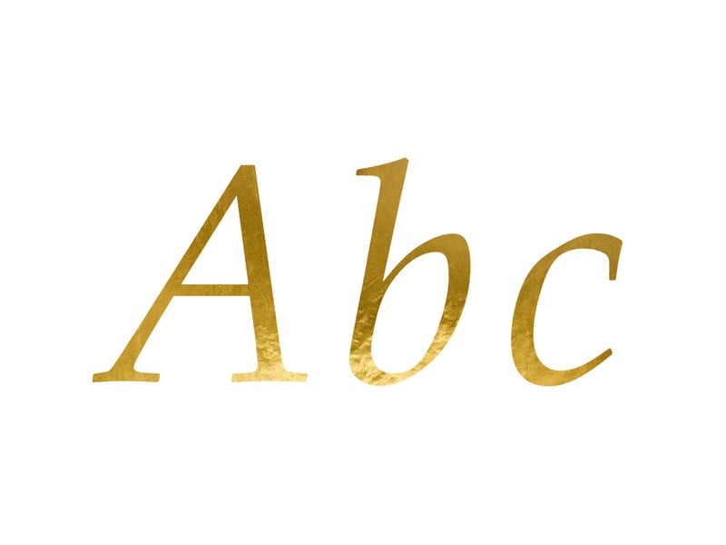 Letter Stickers Goud van Partydeco koop je bij Partywinkel